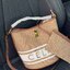 Celine Bucket Bag In Textile with Celine Logo สาว ๆ คนไหนกำลังมองหากระเป๋าสะพายที่สามารถจุของได้แบบกำลังพอดี เราขอแนะนำเป็นใบนี้เลยค่ะ เพราะมีขนาดที่ไม่เล็กและไม่ใหญ่จนเกินไป ให้ความคล่องตัวสูง มีฐานกว้างสามารถใช้สะพายไหล่เมื่อต้องการออกงานทางการหรือจะสะพ