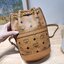 M.C.M Aren Chain Backpack in Visetos / M.C.M Mini Visetos backpack with chain shoulder straps and Spanish calf leather trim กระเป๋าสะพายกึ่งเป้ ไซส์น่ารักน่าใช้มากๆ ดีไซน์ลายเส้นตัดกลางกระเป๋า ไม่ซ้ำใคร