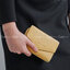 CHARLES & KEITH ENVELOPE SMALL WALLET กระเป๋าเงินใบกลาง วัสดุหนังพิมพ์ลายสีสวยน่ารัก ด้านหน้าปั๊มโลโก้แบรนด์ เปิดปิดด้วยกระดุมแม่เหล็ก