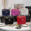 VIP 】CHANEL Box With Chain สายโซ่ทองหรูมาก หนังเรียบฟู ขึ้นเงา กระทบแสงยิ่งสวยค่าา โทนสีสวยสดใส เหมาะมากสำหรับสาวๆ ชิคๆ ต้องบอกเลยรุ่นนี้เหล่าเซเลบใช้กันเยอะมากๆ แค่อะไหล่ก็หรูไปเดินครึ่งแล้วค่าา😁 พร้อมส่งที่ไทยที่นี่ที่เดียว