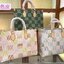 LV OnTheGo / LV Tote Bag กระเป๋าทรงโท้ท โทนสีมีเสน่ห์ที่ผสมผสานเฉดสีพาสเทล เกรดออริ 1:1 ใช้งานต่างประเทศได้