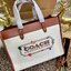 COACH Field Tote 30 in Canvas & Leather LIMITED EDITION COACH X HBC COLLECTION