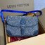 LV Diane Monogram Denim Bag กระเป๋าสะพายมัลติฟังก์ชั่นเดนิมสไตล์วินเทจ ปั้มนูนโลโก้ลายโมโนแกรม ดีไซน์ใหม่ ออกมาได้น่ารักน่าใช้มากๆ สียีนส์ซีดสวยมีเสน่ห์ -- [รับตัวแทนกระเป๋า]