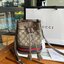 GUCCI Ophidia mini small GG bucket bag กระเป๋าถือหรือสะพายข้าง ขนาดเล็ก ทรงขนมจีบ วัสดุผ้าใบ+หนังแท้ พร้อมแถบลายทางสีเขียวและสีแดงด้านล่าง ด้านในโล่ง มี1ช่องเล็ก สายยาวถอดสายไม่ได้ ปรับระดับได้ ใบนี้เรียบหรูดูดีสุดๆไม่ควรพลาดค่า