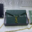 VIP 】YSL SAINT LAURENT Cassandra Chain Envelope Flap Bag กระเป๋าสะพายทรงแมสเซนเจอร์ น้อยแต่มากต้องยกให้รุ่นนี้เลยค่ะ มาพร้อมสายโซ่ทอง งานเปิดหน้าอะไหล่ทองสุดหรู วัสดุหนังแท้ Calfskin ทรงสี่เหลี่ยมหนังสวยหรูอยู่ทรงเปิดปิดด้วยฝาปิดโลโก้แบรนด์อะไหล่ทอง ภายใน