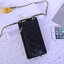 CHANEL Phone holder with chain / CHANEL WOC BAG กระเป๋าใส่โทรศัพท์ได้ มีช่องใส่การ์ด ขนาดกะทัดรัด น่ารัก น่าใช้ วัสดุหนังเรียบ Swift สวยหรู ดูแพง ด้านหน้าใส่ I Phone 8 plus ได้สบายเลยค่ะ