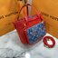 ORI หนังแท้ | LV x TM - Neverfull Inside Out BB Bag Monogram cherry denim กระเป๋าสะพายทรงโท้ทใบเล็ก ไอเท็มโดดเด่นมีชีวิตชีวา เดนิมปักลายเชอร์รี่สีสันสดใสสะดุดตาสะท้อนสไตล์ไอคอนิกของศิลปินชาวญี่ปุ่น