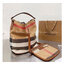 Burberry Ashby In Canvas Check And Leather / BURBERRY VINTAGE CANVAS BUCKET BAG 10" กระเป๋าถือทรงโท้ทผ้าแคนวาสพิมพ์ลายแบรนด์มาพร้อมสายยาวสายหนังแบบถอดใช้งานได้ วัสดุผ้าCanvas เนื้อหนาซับในอย่างดี ลายแบรนด์สวยมากคะ