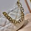 Dior White Supple Macrocannage / CD LOUNGE BAG กระเป๋าสะพายทรงพอช สวยหรู ดีไซน์เรียบ แต่ดูแพง