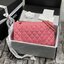 หนังแท้ CHANEL Classic Caviar 25cm กระเป๋าสะพายคลาสสิก หนังแกะและโลหะสีทอง ภาพสินค้าถ่ายจากงานขายจริง ใช้งานต่างประเทศได้