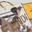 FENDI Sunshine Medium Shopper Tote / FENDI Shopping Shoulder Bag กระเป๋าสะพายทรง shopping ใบใหญ่จุใจ!! ลายกราฟฟิกมาใหม่ดีไซน์คลาสสิควินเทจ สวยหรู ภายในโล่งกว้างมากๆ ใส่ของจุสุดๆ