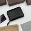 พรีเมี่ยมกิ๊ฟแท้ 100% 】หนังแท้ Bottega Veneta Intrecciato Nappa Short Zip Around Wallet