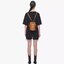 M.C.M Aren Chain Backpack in Visetos / M.C.M Mini Visetos backpack with chain shoulder straps and Spanish calf leather trim กระเป๋าสะพายกึ่งเป้ ไซส์น่ารักน่าใช้มากๆ ดีไซน์ลายเส้นตัดกลางกระเป๋า ไม่ซ้ำใคร