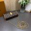 ORI หนังแท้ | LV Ivy chain wallet Bag กระเป๋าสะพายใบเล็ก ดีไซน์กระเป๋าสตางค์โซ่ โดดเด่นด้วยลาย Monogram Reverse Canvas เอกลักษณ์ของ Maison มอบลุคใหม่สดใส