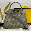 Fendi peekaboo 25cm เกรดออริจินอล กระเป๋าเฟนดิ คลาสสิกตามแบบฉบับแบรนด์ วัสดุคุณภาพอย่างดี เพิ่มความหรูหราและโดดเด่นด้วยการตกแต่งลวดลายโลโก้เด่นชัดทั้งใบ และด้วยขนาดที่กะทัดรัดและดีไซน์ที่เรียบหรูนี้ จึงสามารถนำไปแมทช์กับการแต่งตัวได้ง่าย ไม่ว่าจะเป็นสไตล์