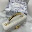 8" DIOR Mini Dior Ange Bag / Dior Clutch Bag Macrocannage CD clasp with white resin pearl กระเป๋าถือพร้อมสายสะพาย ประดับตัวล็อคมุก สวยงามเหนือกาลเวลา เกรดออริ 1:1