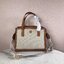 TORY BUTCH SMALL WALKER CANVAS กระเป๋าถือ หรือสะพาย TORY BURCH เปิด - ปิดกระเป๋าด้วยกระดุมแม่เหล็ก ด้านในแบ่งเป็น 3 ช่อง มีช่องซิปตรงกลาง และมีช่องซิปเล็กอีก 1 ช่อง ช่องใส่ของ 1 ช่อง หูจับสูง 14 cm มาพร้อมสายสะพายยาว สามารถถอดและปรับได้ Free Size ค่ะ