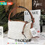 Must Have!✴️ นาทีนี้ต้อง NEW! LOEWE ANAGRAM SHOULDER BAG VIP GIFT WITH PURCHASE (GWP) กระเป๋าถือหรือสะพายพรีเมี่ยมกิ๊ฟ Limited จาก LOEWE PERFUME DUTYFREE COUNTER รุ่นใหม่วัสดุ Anagram Canvas Jacquard Fabric ผสมผสานกับหนังแท้ Calfskin ลงตัวสุดคลาสสิ