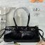PRADA Leather Bonnie Top-Handle Bag กระเป๋าถือ/สะพายไหล่สุดชิค งานหนังยับสวยเก๋ สวยเด่นเป็นเอกลักษณ์ ดีไซน์คาดหน้าสุดเท่ หูจับยาวในตัวง่ายสะดวกพกพา