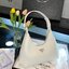 PRADA LEATHER HANDBAG กระเป๋าสะพายไหล่ดีไซน์เก๋และมาแรงมาก สาวๆติดแกลมต้องไม่พลาด สวยดูแพง หนังเงาหรูหรา