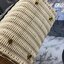 Medium Lady Dior Bag Natural Wicker and Dior Oblique Jacquard [Blue/Latte] เสน่ห์ที่สง่างาม พร้อมส่งที่ไทย ภาพสินค้าถ่ายจากงานขายจริง ใช้งานต่างประเทศได้ค่ะ