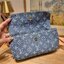 LV wallet on chain ivy denim bag กระเป๋าสไตล์เดนิม ที่ดีไซน์รับ summer ได้ดีมาก กระเป๋าขนาดกำลังสวย น้ำหนักเบา