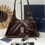 TOP ORI หนังแท้ | เกรดดีสุด PRADA Medium leather tote bag / pradahobo กระเป๋าสะพายทรงโฮโบ คลาสสิคหนังเงาสวยหรูดูแพง ใบใหญ่กำลังดี ดีไซน์ใหม่ล่าสุด ภายในโล่งกว้าง จุของได้สบายๆ