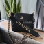Chanel quilted Logo Strap crossbody clutch bag