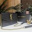 VIP 】YVES SAINT LAURENT YSL BAG VIP GIFT WITH PURCHASE GWP พรีเมี่ยมกิ้ฟ Limited จาก YSL DUTY FREE COUNTER ดีไซน์ทรงสี่เหลี่ยมหนังคาร์เวียขึ้นลายริ้วสวยอยู่ทรงเปิดปิดด้วยฝาปิด Envelop กระดุมแม่เหล็กด้านหน้าประดับโลโก้แบรนด์อะไหล่ทอง ภายในโล่งสามารถใส่มือถ