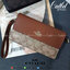 ของแท้ COACH 78229 FOLDOVER WRISTLET IN SIGNATURE CANVAS ไอเท็มที่ต้องมี!! 😎 ใบนี้เลย!! คลัทช์คล้องมือ ถอดสายได้