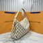 ORI หนังแท้ | LV Slouchy MM Damier Azur PM ใหม่ล่าสุด กระเป๋าโฮโบทรงสวยที่ใครๆก็ต้องมี ด้วยรูปทรงคลาสสิคและใช้งานง่าย สะพายสะดวกด้วยหูสะพายในตัว สวยดูลัคชู