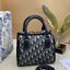 DIOR SMALL BOSTON BAG Blue Oblique Embroidery and Smooth Calfskin / DIOR Box Bag พร้อมส่ง กระเป๋าสะพายทรงกล่อง New for Winter 2023 คอลผู้ดี สวยหรู ตอบโจทย์และแมทช์ได้กับทุกลุคทุกสไตล์