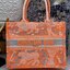 DIOR Book Tote Fluorescent Orange Toile de Jouy Transparent Canvas เกรดออริจินอล ภาพสินค้าถ่ายจากงานขายจริงใช้งานต่างประเทศได้