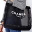 พร้อมส่งความสวยหรู 👠👠 Chanel Shopping Bag With Chain กระเป๋าสะพายใบใหญ่ทรง Shopping Bag Limited Edition พรีเมี่ยมกิ้ฟของแท้นำเข้าจาก Chanel Perfume Counter ของแท้100% (ไม่ใช่งานเลียนแบบ) ใบใหญ่วัสดุ Nylon โปร่ง ♡ ปั้ม CHANEL แบรนด์ส