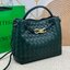 BOTTEGA Small Andiamo Top handle bag 28cm / BOTTEGA Tote Bag กระเป๋าสะพายดีไซส์สาน วัสดุเดนิมคอตตอนรุ่นใหม่ สวยงามเป็นเอกลักษณ์ เกรดออริ 1:1 ใช้งานต่างประเทศได้