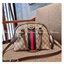 GC CLASSIC SATCHEL BAG กระเป๋าถือ/สะพายทรงโดม รุ่นหายาก สวยคลาสสิค แถมฟรี!! โบว์ผ้าลายแบรนด์ สำหรับตกแต่งหูกระเป๋า ผูกเป็นโบว์ หรือพันถนอมหูกระเป๋าก็เพิ่มดีเทลความหรูได้ วัสดุหนังแคนวาส ดีไซน์แถบคาดโดดเด่น เปิด-ปิดกระเป๋าด้วยซิป หัวซิปตัว G อะไหล่สีทอง เล