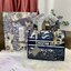 DIOR WOMEN MEDIUM LADY D-LITE BAG VIP GIFT WITH PURCHASE (GWP) พรีเมี่ยมกิ้ฟ Limited Edition จาก DIOR DUTYFREE COUNTER วัสดุหนังแท้ Calfskin หุ้มด้วยผ้า Cannage อีกชั้นและปักลวดลาย 'Dior Palm' กระเป๋า Lady D-Lite ผสมผสานความสง่างามและคลาสสิกที่เ