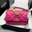 CHANEL 19 HANDBAG กระเป๋าสะพายดีไซส์คลาสสิคหนังแท้นิ่มเงาสวย เกรดออริ ท็อป สลับแท้ 1:1 เกรดดีสุด ผ่านทุก ตม ใช้งานต่างประเทศได้