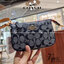 COACH C8665 NOLITA 15 IN SIGNATURE CHAMBRAY คอลเลคชั่น rare item น่ารักน่าใช้ ในสไตล์คลาสสิค กระเป๋าทรงพอชขนาดมินิ กึ่งคล้องมือใช้ได้ 2 สไตล์ ปรับสายให้มาเกี่ยวฝั่งเดียวเพื่อใช้เป็นคล้องมือ หรือปรับเกี่ยวอีกฝั่งใช้คล้องแขนก็เก๋มากมาย วัสดุผ้าแชมเบรย์ สวยค