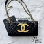 Chanel 24C bag / CHANEL WITH CHAIN / CHANEL Casual Style กระเป๋าสะพายหนังนิ่มลื่นเงาสวย