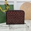 ORI หนังแท้ | Goyard Jouvence MM Toiletry Bag / Goyard Clutch bag กระเป๋าทรงคลัชกะทัดรัด เหมาะสำหรับการเก็บของในแนวตั้งและป้องกันการหกหรือรั่วไหล แคนวาสทำความสะอาดง่าย