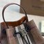 Burberry Brown Small TB Bucket Bag / BURBERRY MONOGRAM BUCKET BAG กระเป๋าถือ กระเป๋าสะพายครอสบอดี้ วัสดุหนังพิมลาย MONOGRAM โทนเข้ม
