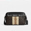 COACH GRAHAM CROSSBODY IN BLOCKED SIGNATURE CANVAS WITH VARSITY STRIPE C9965 อีกหนึ่งกระเป๋าครอสบอดี้รุ่นยอดฮิตสำหรับหนุ่มๆ ที่สาวๆก็ใช้ได้!! ดีไซน์ใหม่เพิ่มดีเทลความแพงไปอีก รูปทรงคลาสสิค ใช้งานสะดวก ง่ายต่อชีวิต วัสดุหนังแคนวาสเคลือบลายสลับหนังแท้ ด้านห