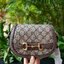 GUCCI Horsebit 1955 small shoulder bag กระเป๋าครอสบอดี้ขนาดกำลังดี ดีไซน์น่ารัก ทรงสวย ใช้ได้ทุกโอกาส สายยาวปรับระดับได้ เปิด-ปิด ด้วยกระดุมแม่เหล็ก