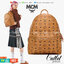 M.C.M STARK STUDS MEDIUM BACKPACK IN VISETOS ใบใหญ่เอาใจสายจุมาแล้วจ้า Best seller Unisex backpack กระเป๋าเป้ดีไซน์เอกลักษณ์ รุ่นขายดี ใช้ได้ทั้งหนุ่มๆและสาวๆ ตกแต่งหมุดอะไหล่สี gun metal เรียบหรู วัสดุหนังแคนวาสคุณภาพดี เปิด-ปิดด้วยซิป ภายในเป็นหนังแท้ จ