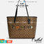COACH CITY TOTE IN SIGNATURE CANVAS WITH HALLOWEEN (C5714)