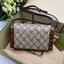 GUCCI HORSEBIT 1955 MINI BAG กระเป๋าสะพาย กระเป๋าใส่โทรศัพท์ ดีไซต์สัญลักษณ์วงแหวนตามแบบฉบับ GG มาพร้อมกล่องแบรนด์และสายสะพายยาวที่สามารถปรับระดับได้ พร้อมส่งให้สะพาย สวยๆ กันแล้ววันนี้ ใบนี้ must have..ค่ะ.!!