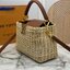 LV Wicker Capucines BB Bag / LV Capucines BB braided rattan Bag กระเป๋าถือพร้อมสายสะพายทรงบัคเก็ตสานขึ้นรูปสวยงามตามรูป เกรดออริ เทียบแท้ 1:1 ใช้งานต่างประเทศได้