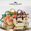 Longchamp Le Pliage Paris-St Tropez Handtasche มาแร้ววววใหม่ล่าสุดนุ้งมินิ ตัลร๊ากกก วัสดุสาน ด้านหน้าปักโลโก้ม้าอันเป็นสัญลักษณ์ของแบรนด์ ทนทานแข็งแรง ใบมินิ น้ำหนักเบา จุของได้เยอะ ใส่กระเป๋าตังค์ โทรศัพท์ iphone+ ได้ ภายในโล่ง มีสายสะพายไหล่ Crossbody 