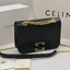 CELINE Classique Triomphe Bag in shiny / CELINE TRIOMPHE WITH CHAIN กระเป๋าสะพายทรงกล่องคล้าย Classic Box แต่มีรุ่นใหม่ออกแบบโลโก้สะดุดตาวินเทจ ด้วยดีไซน์ที่ดูโฉบเฉี่ยว